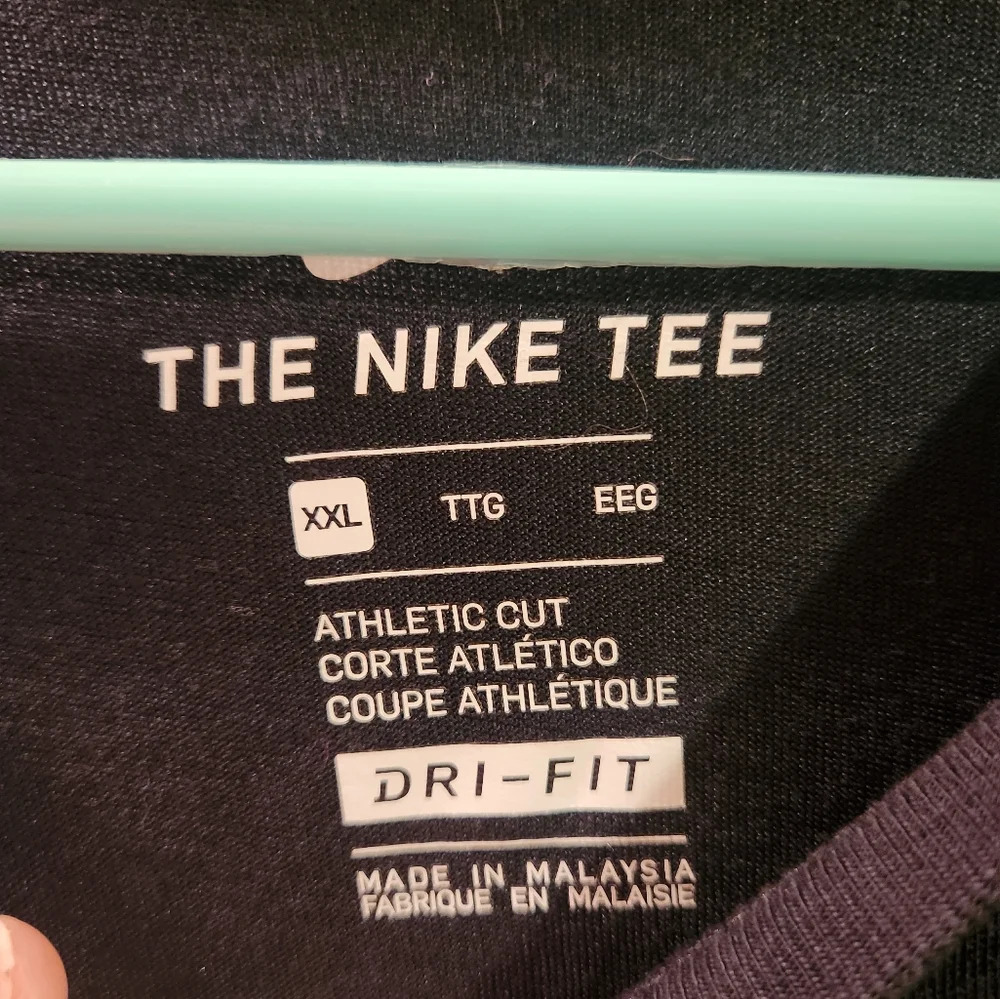 Nike XXL Black Nike Logo Short Sleeve Men's T-Shirt - Picture 6 of 8